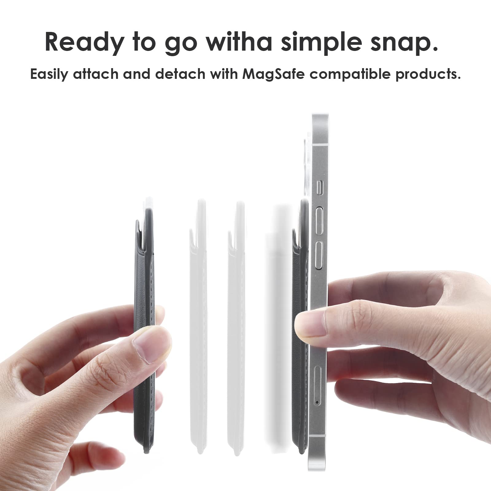 Wallfid Magsafe Wallet Leather Compatible With Iphone 15/14/13/12 Pro/Max/Plus/Mini,Rfid Card Holder With Magsafe Magnet (Purple