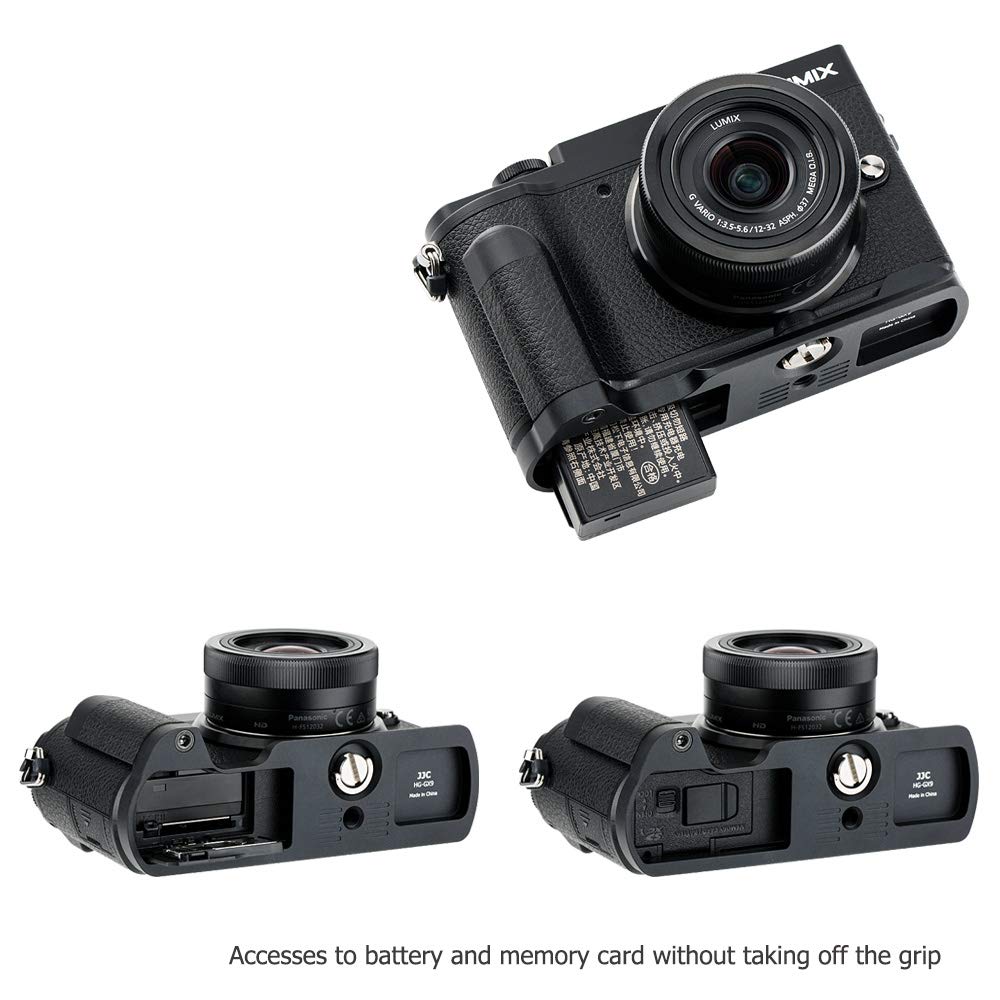Jjc Dmw Hgr2 Solid Metal Hand Grip Secure Handle Bracket For Panasonic Gx85 Gx9 Dmc Gx85 Dc Gx9 Camera,Anti Slip Pads Design & A