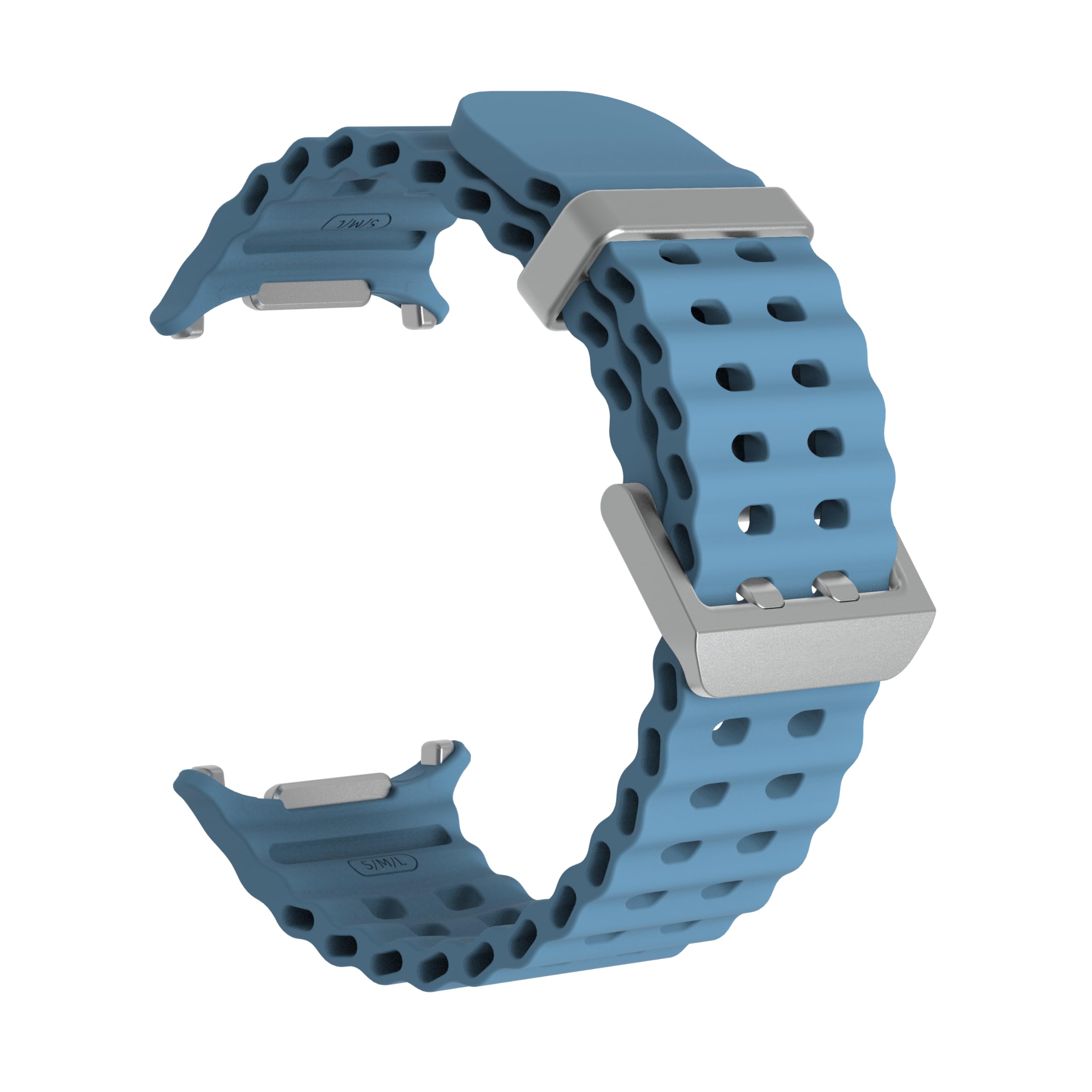 Eanwireless Compatible For Samsung Galaxy Watch 7 Ultra Band 47Mm, (5 Pack) Soft Ocean Silicone Sport Strap Replacement Accessor