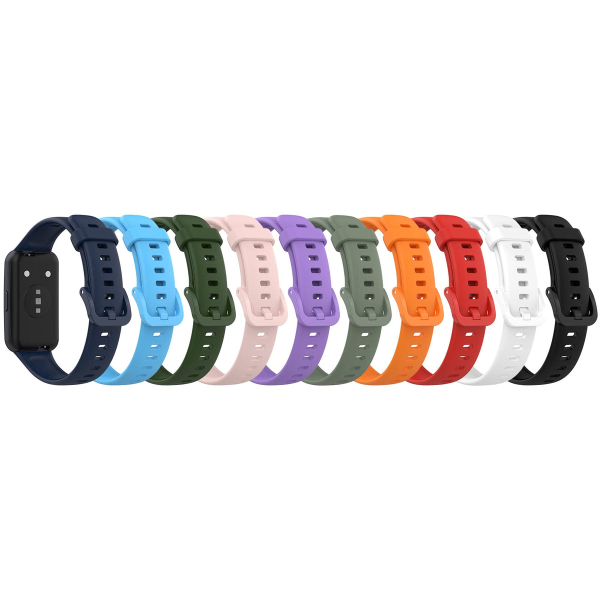 Fitturn Wrist Strap Compatible For Huawei Band 7 Watch Band Compatible For Huawei Band 7 Sport Strap Quick Release Replacement W
