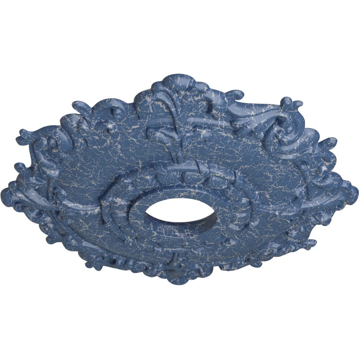 Ekena Millwork Cm18Rlamc Riley Ceiling Medallion, Americana Crackle