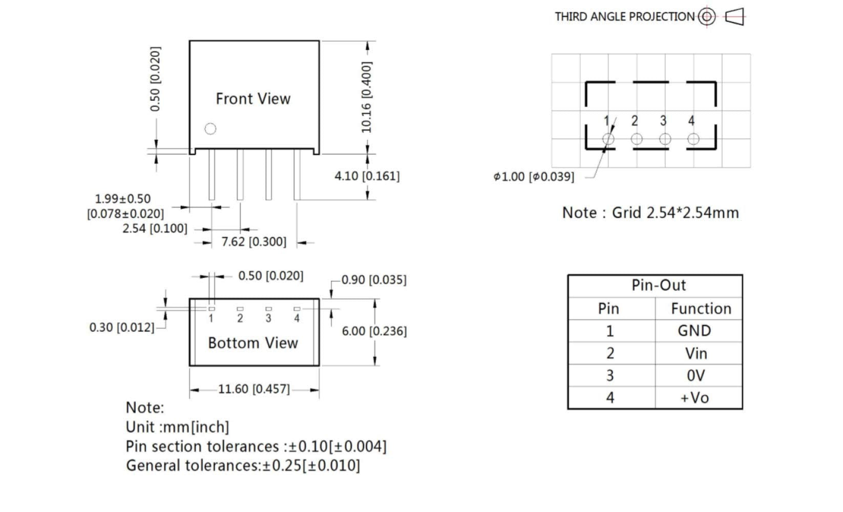 Bridgold 2Pcs B0505S 1Wr3 B0505S Isolated And Unregulated Single Output,Fixed Input Voltage 1W