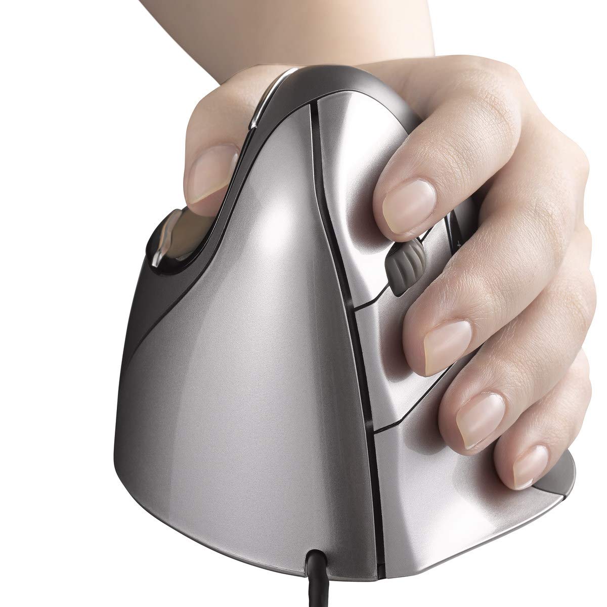 Evoluent Vm4L Verticalmouse 4 Left Hand Ergonomic Mouse With Wired Usb Connection (Regular Size.) The Original Verticalmouse Bra