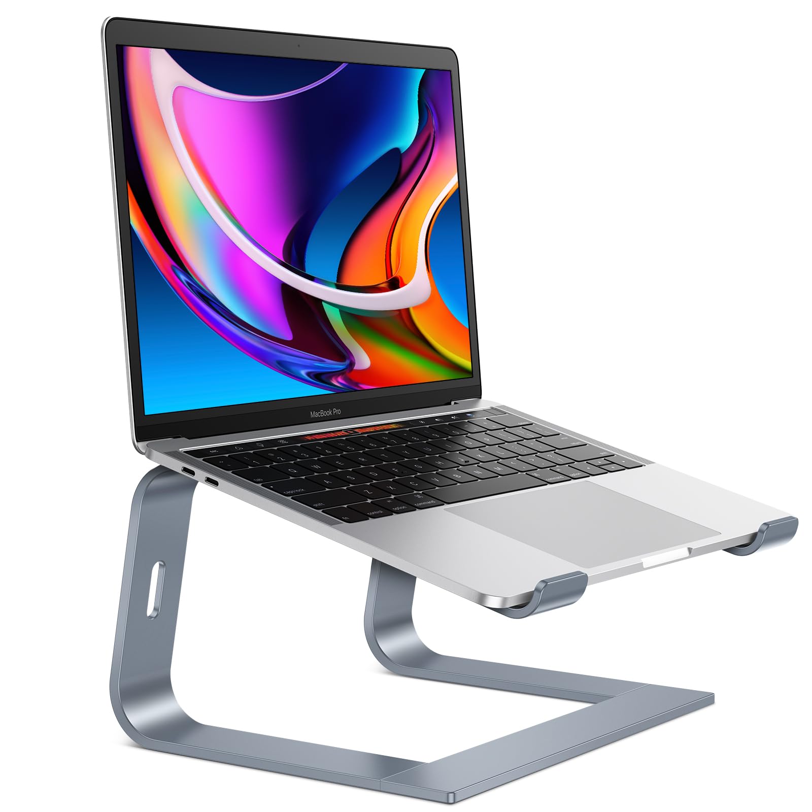 Omoton Laptop Stand For Desk, Detachable Laptop Riser, Aluminum Laptop Holder, Compatible With Macbook Air/Pro, Dell, Hp, And All Laptops (11 16 Inch), Coolgrey