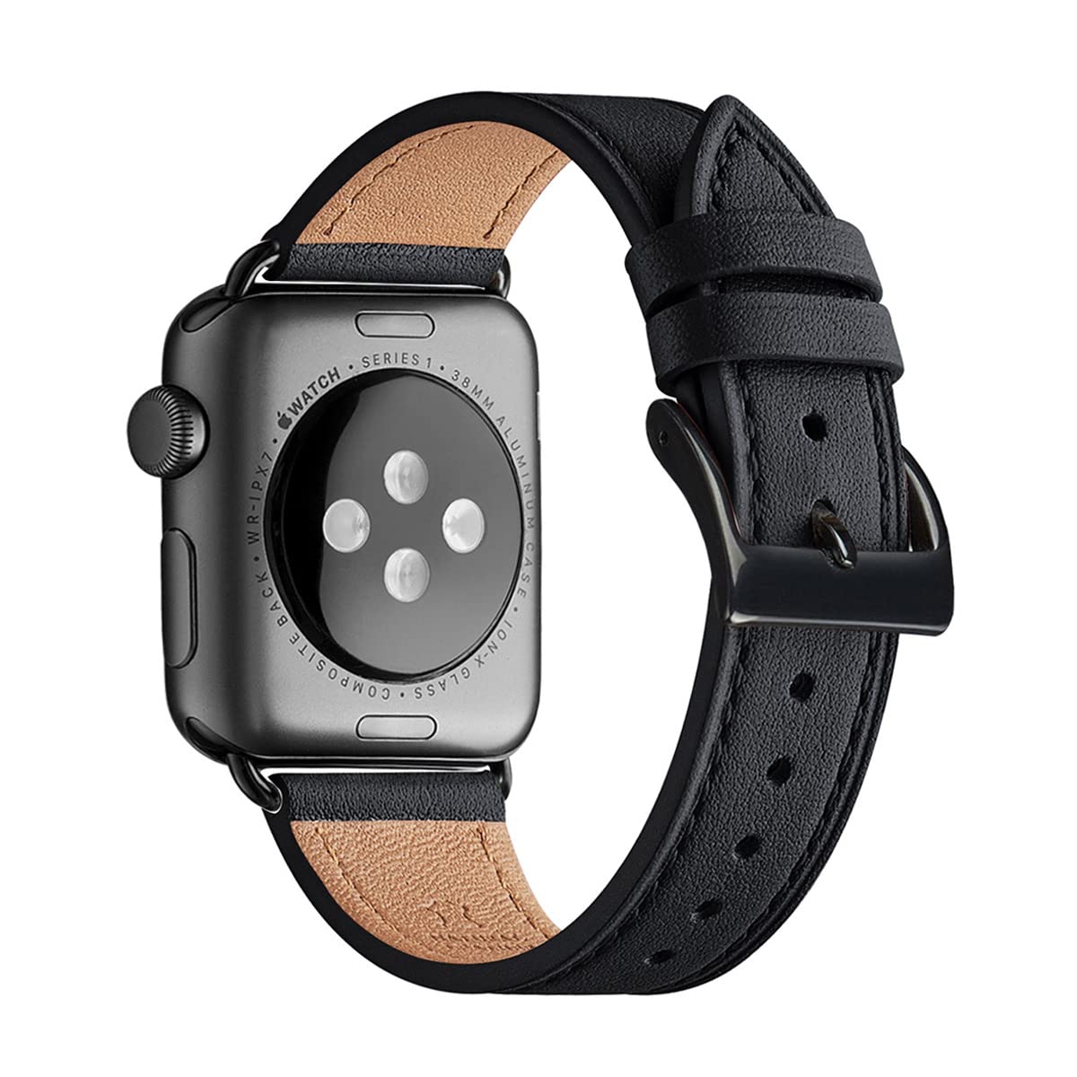 Bestig Band Compatible For Apple Watch 42Mm 44Mm 45Mm 49Mm, Genuine Leather Replacement Strap For Iwatch Series 8 7 6 Se 5 4 3 2