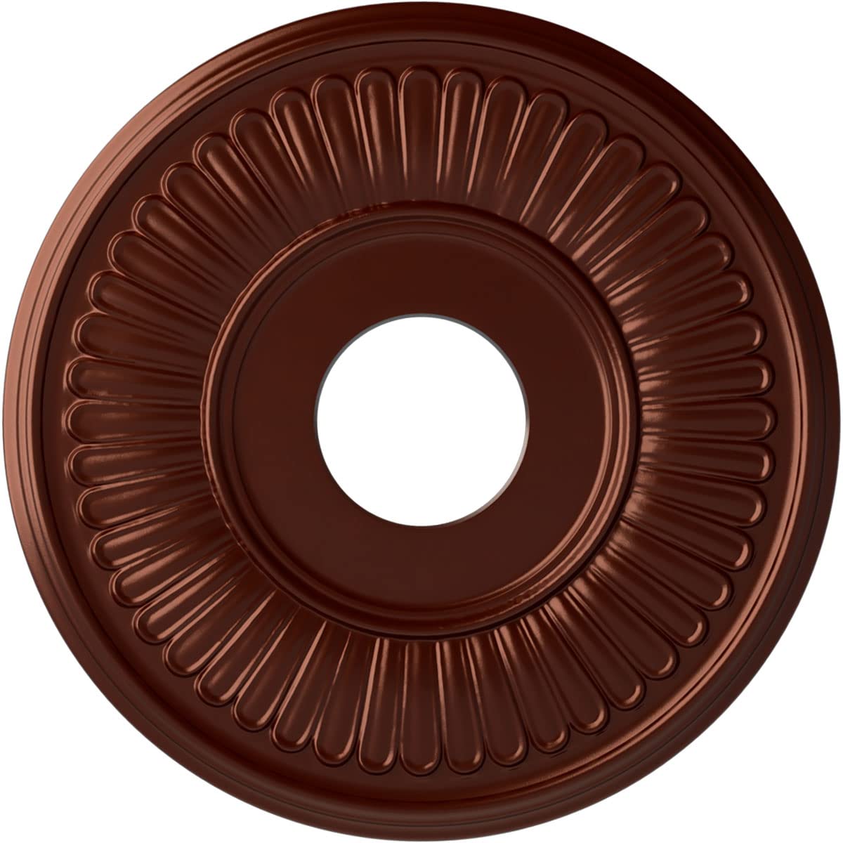 15 3/4OD x 3 7/8ID x 3/4P Berkshire Ceiling Medallion (Fits Canopies up to 7), Hand-Painted Antique Copper