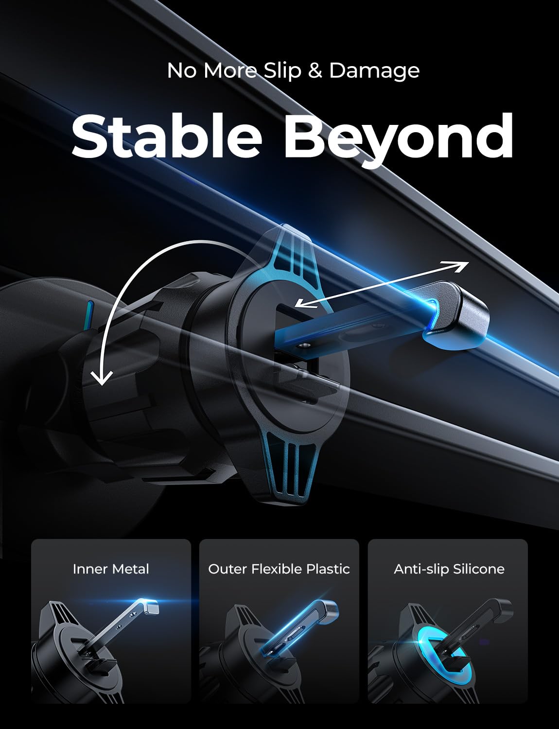 Lisen For Magsafe Car Mount Charger 360 Rotatable, 2024 Newe Car Holder, Wireless Magnetic Car Charger, Universal Magsafe Chargi