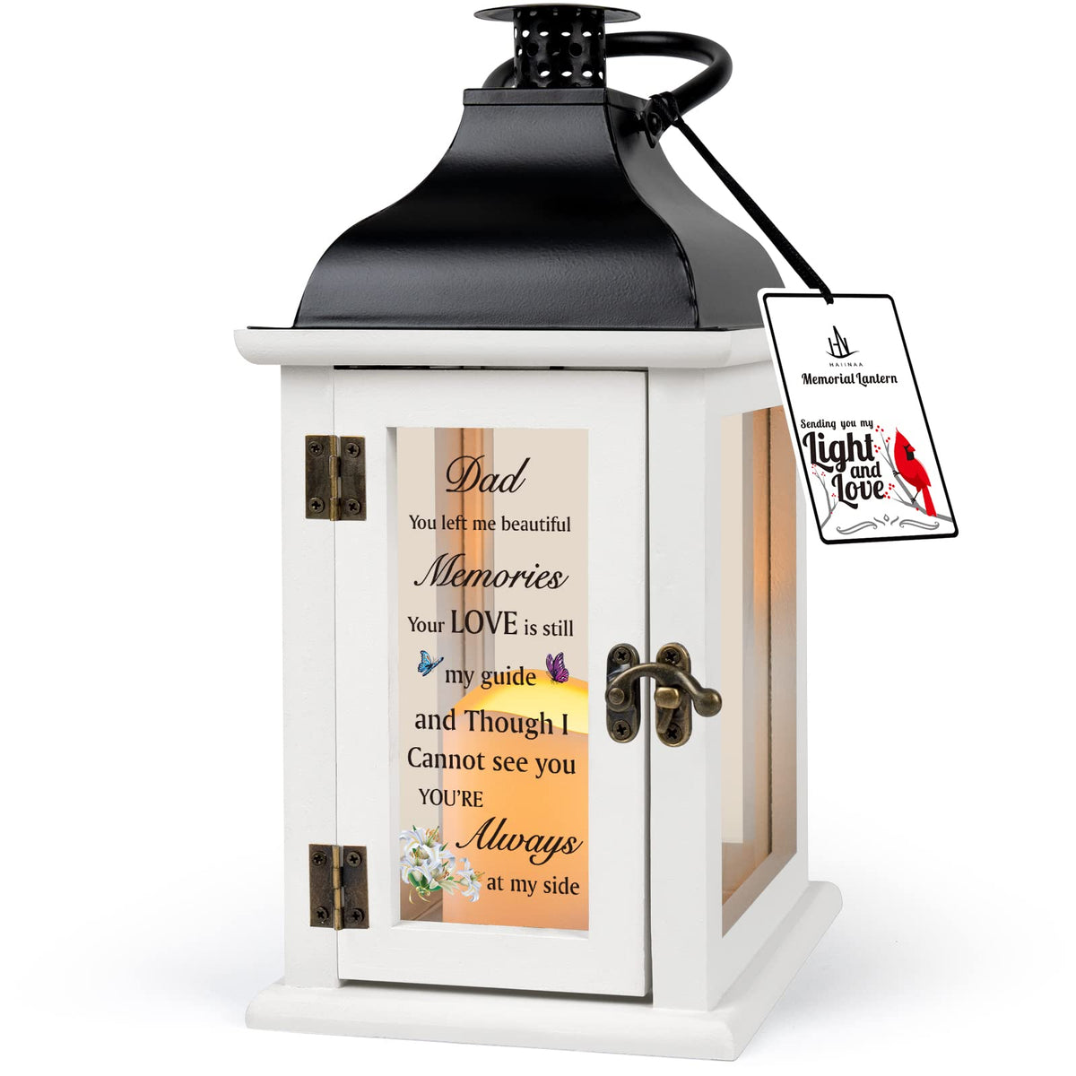 Memorial Lantern - Bereavement Sympathy Gifts For Loss Of Father Memorial Gifts For Loss Of Father Thoughtful Funeral Gifts For 