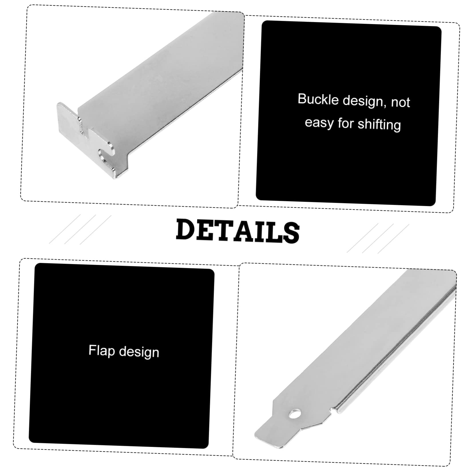 Anneome 12Pcs Pci Slot Cover Pci Blank Bracket Expansion Blank Plate For Computer Chassis Essential Computer Accessory For Prote