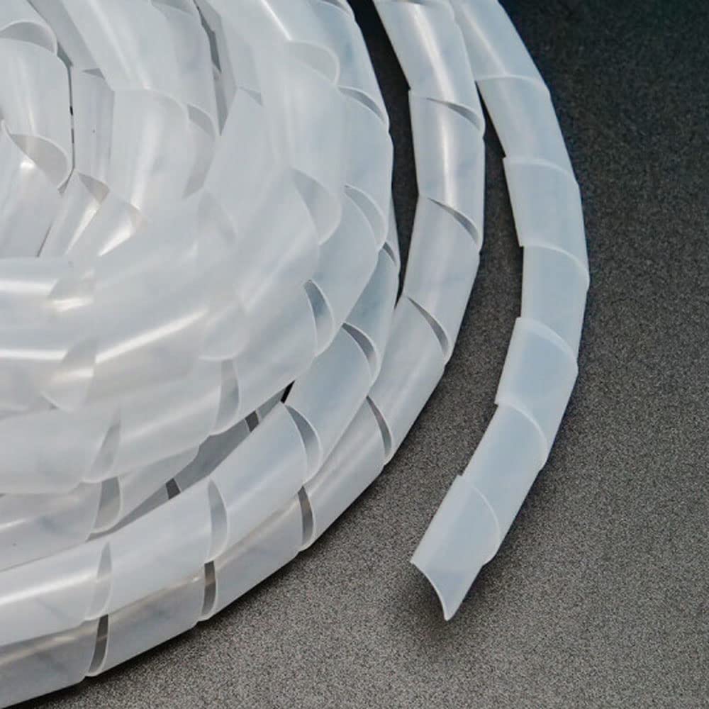 Spiral Cable Wrap  20 Ft 1/2'' Cable Management Sleeve Organizer For Computer Cable,Power Cord Audio Video Cable (1/2 Inch 20Ft,