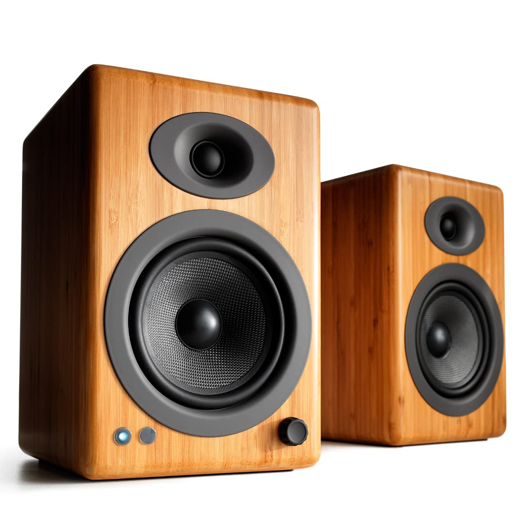Audioengine Bookshelf Speakers   A5 Plus 150W Bluetooth Speakers For Home Theaters And Studios