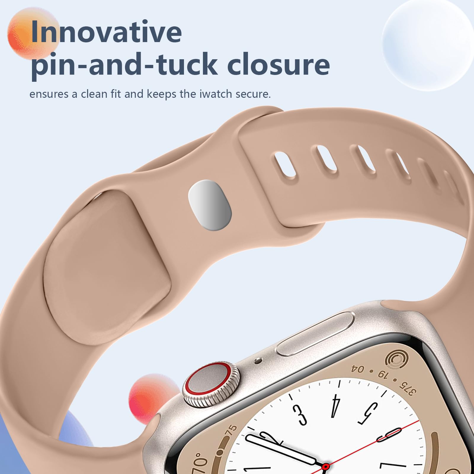 Daqin 8 Pack Silicone Band Compatible With Apple Watch Band 46Mm 45Mm 44Mm 49Mm 42Mm 41Mm 38Mm 40Mm Women Men, Sport Iwatch Band