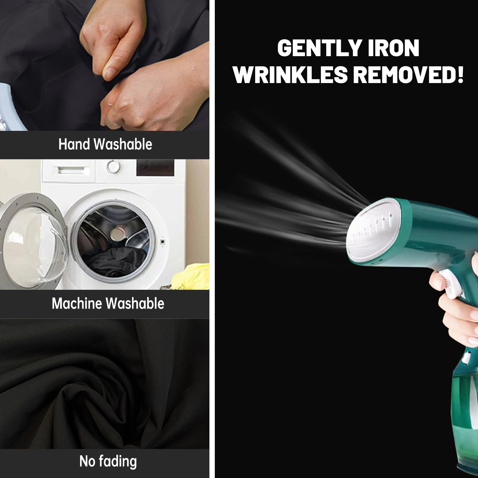 Beiyang 10 X 10 Ft Black Backdrop Background For Photography, Black Photo Cloth Background Screen For Photography, Wrinkle Resis