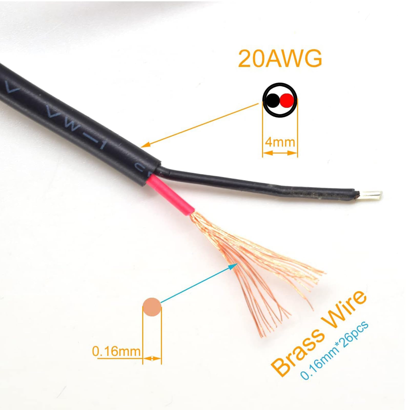 Elnone 2Pcs 1M/3.3Ft Usb 2 Wire Pigtail Cable 20Awg Usb 2.0 Male Plug 2Pin Wire Diy Pigtail Cable 5V 5A Black Usb Power With 2 P