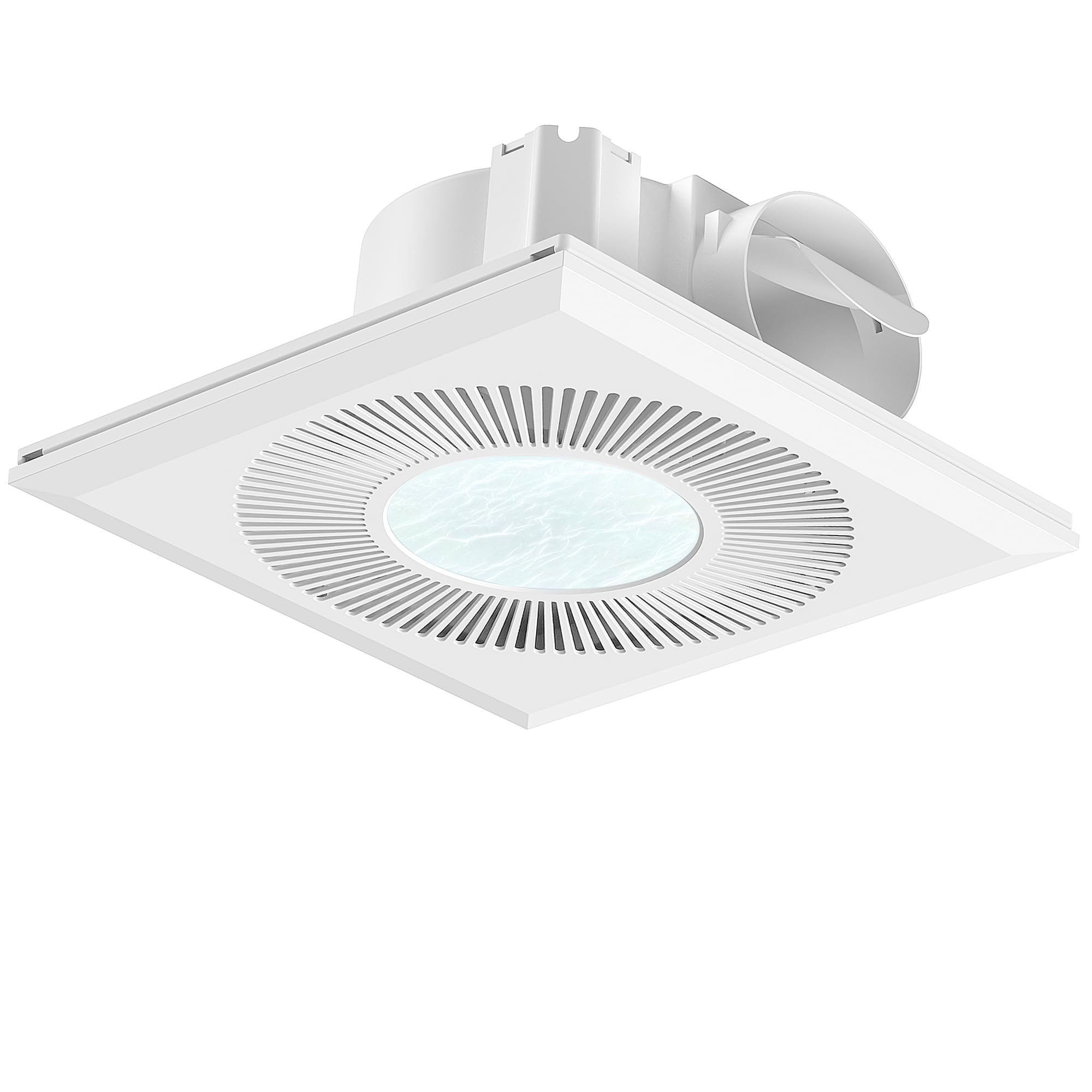 Fwastt Bathroom Exhaust Fan With Light 165Cfm Shower Bathroom Vent Fan With 11.8In 15W Led Light Combo Quiet 42Db Bath Ceiling E