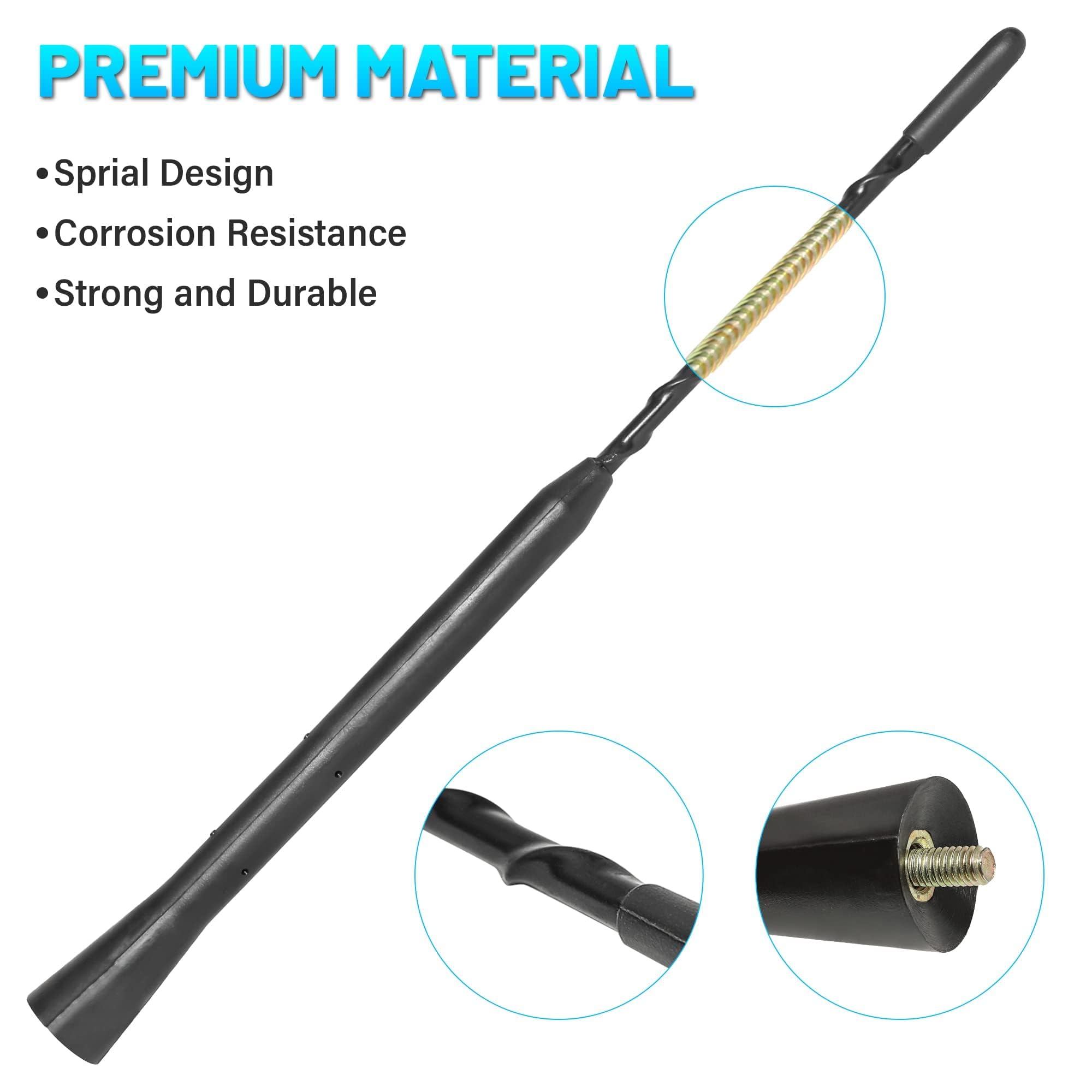 Anina 9 Inch Car Radio Antenna Mast For 2007 2020 Ford Focus Explorer Ranger Lincoln Mkt Mercury Milan Am Fm Roof Mount Vehicle