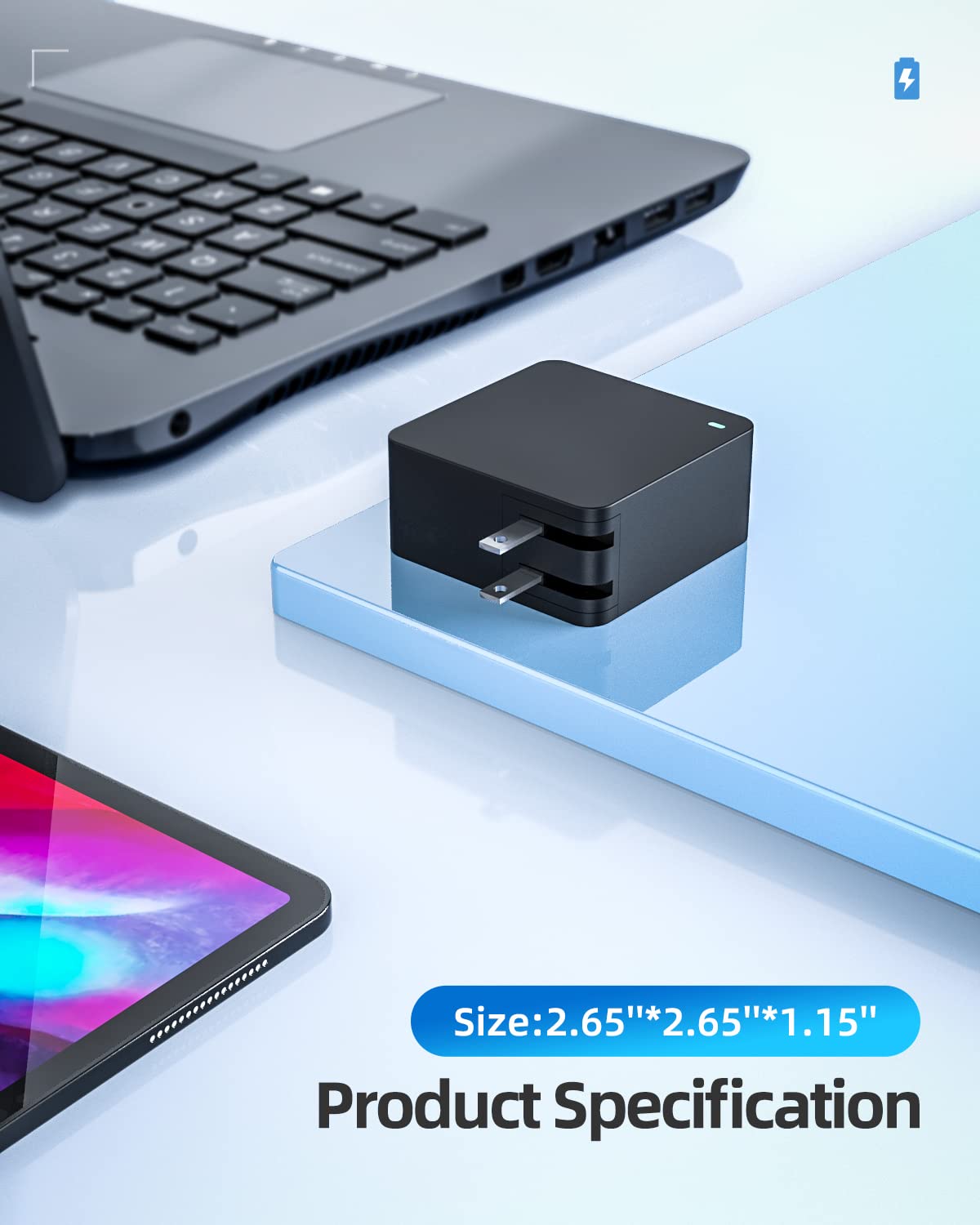 Charger For Asus Laptop, (Ul Certified Safety), Vivobook Zenbook And More, Featuring Charging Indicator, Foldable Plug(Scratch Resistant), Detachable Connector, 7.5Ft Cable, 65W/45W/33W