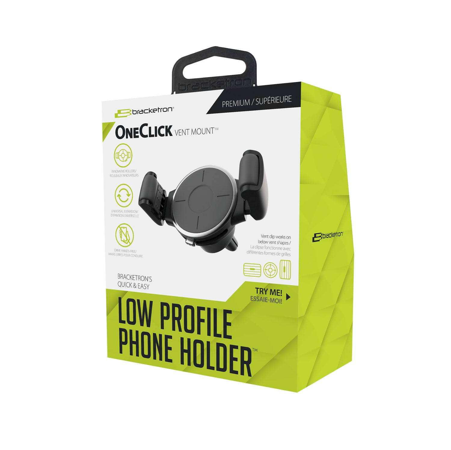 Bracketron Oneclick Clamp Mount   Vent Phone Mount