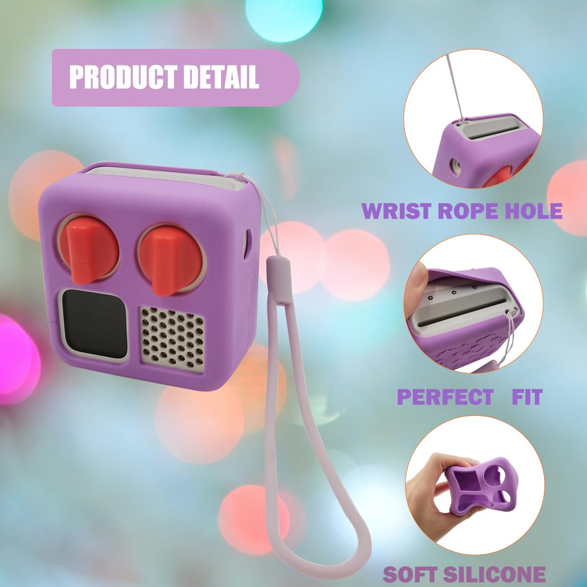 Anti-Slip Silicone Cover For Yoto Mini Audio Player, Protective Sleeve Case For Mini Player; Accessory For Kids Music Players (C