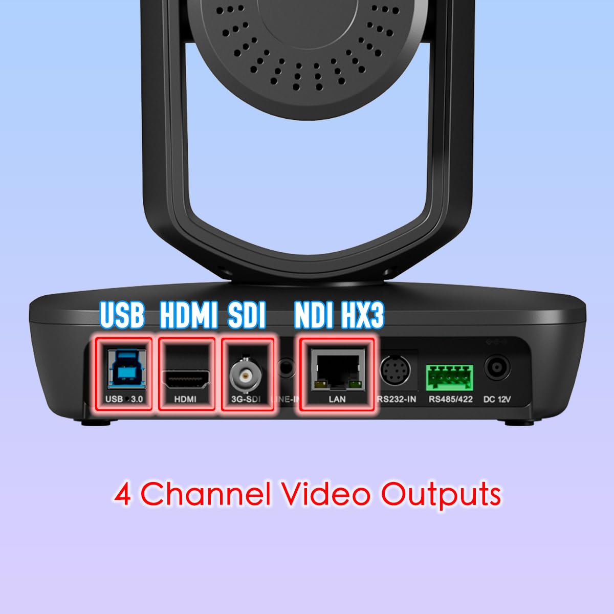 Avkans Ai Auto Tracking Ndi Camera, 20X Live Streaming Hdmi Sdi Usb3.0 Live Streaming Ptz Camera For Church Worship And Event, B