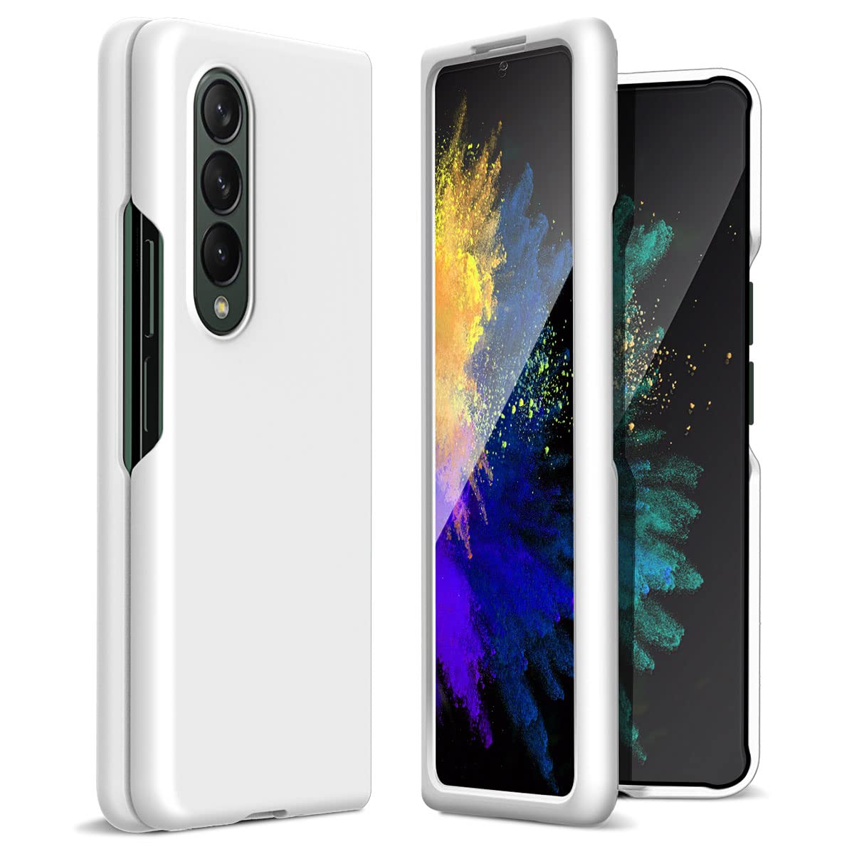 Aicase For Samsung Galaxy Z Fold 4 Case, Protective Slim Thin Phone Case For Samsung Galaxy Z Fold 4 5G, White