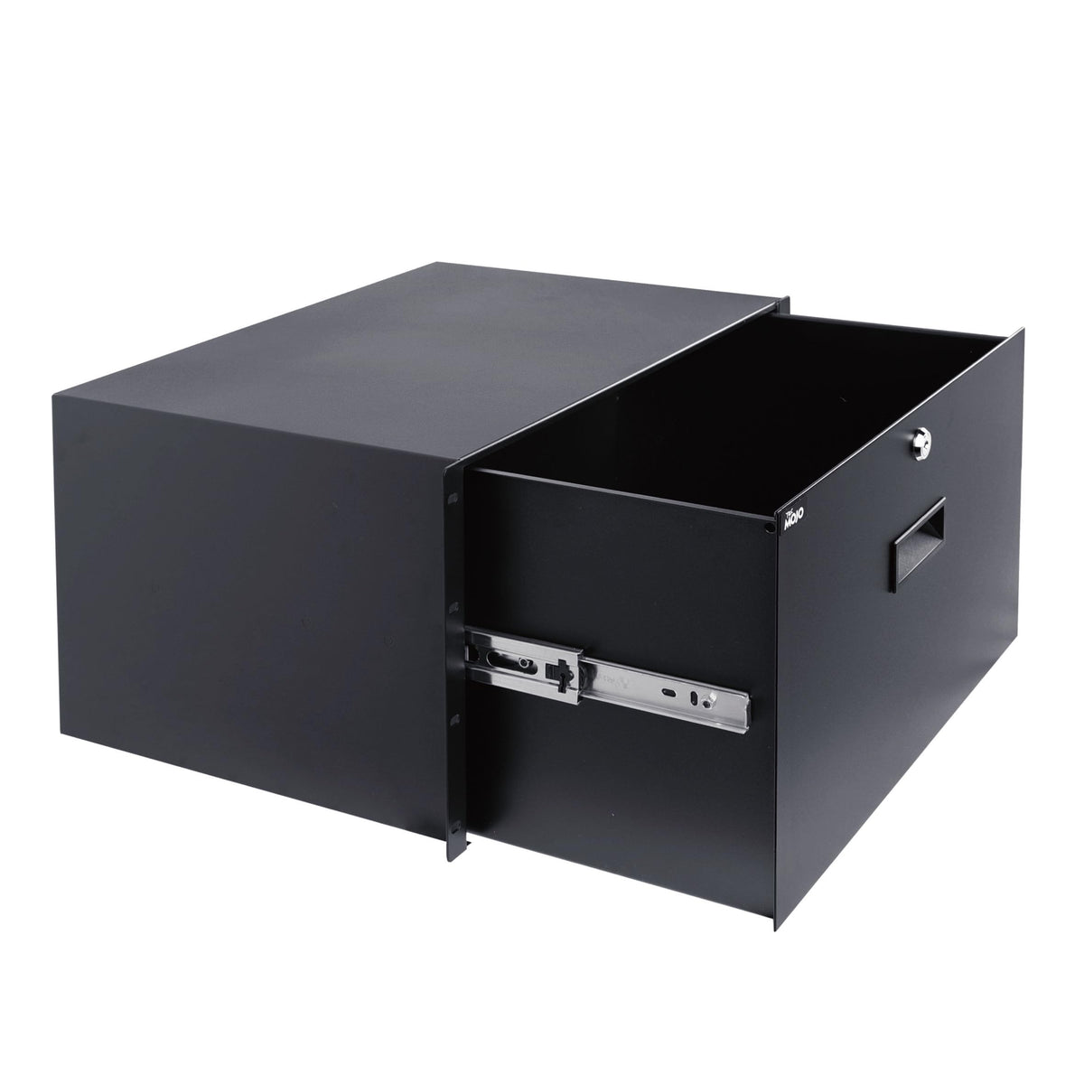 Tecmojo 6U Locking Rack Mount Drawer   22Lb (10 Kg) Secure Lockable Steel Storage Rack Drawer For 19'' Network Equipment/Server/