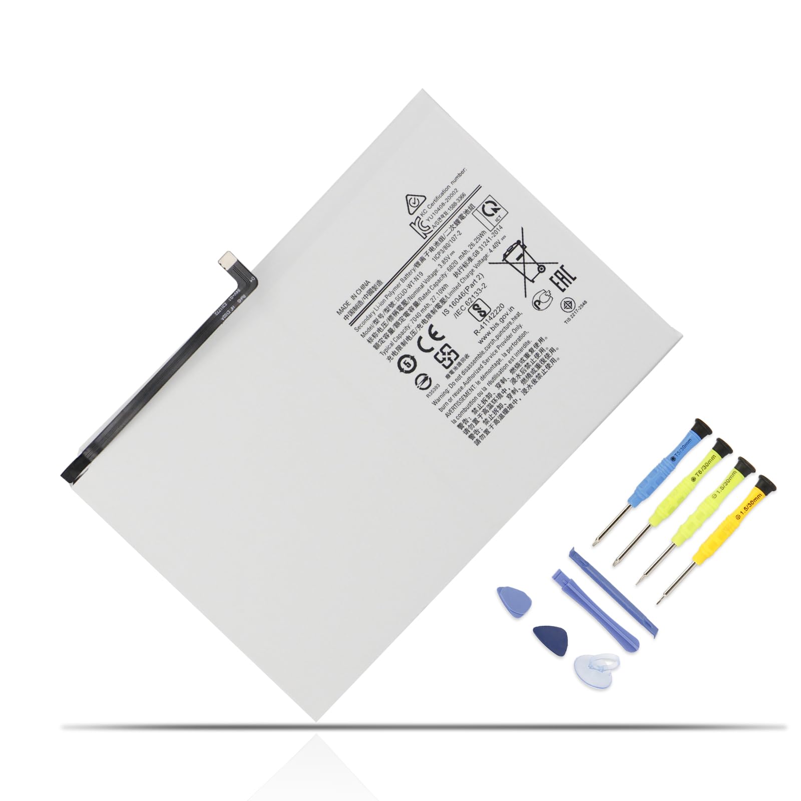 Muls Scud Wt N19 Tablet Replacement Battery For Samsung Galaxy Tab A7 10.4 2020 Sm T500 Sm T500N Sm T505 Sm T505N Sm T503 Sm T50