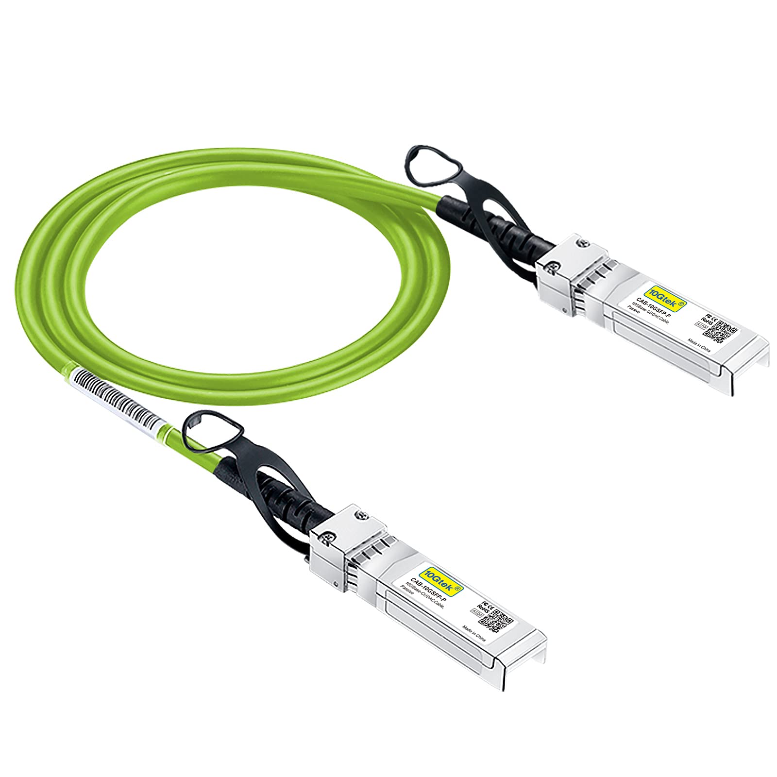 [Green] Colored 10G Sfp+ Dac Cable   Twinax Sfp Cable For Ubiquiti Unifi Devices, 1 Meter(3.3Ft)