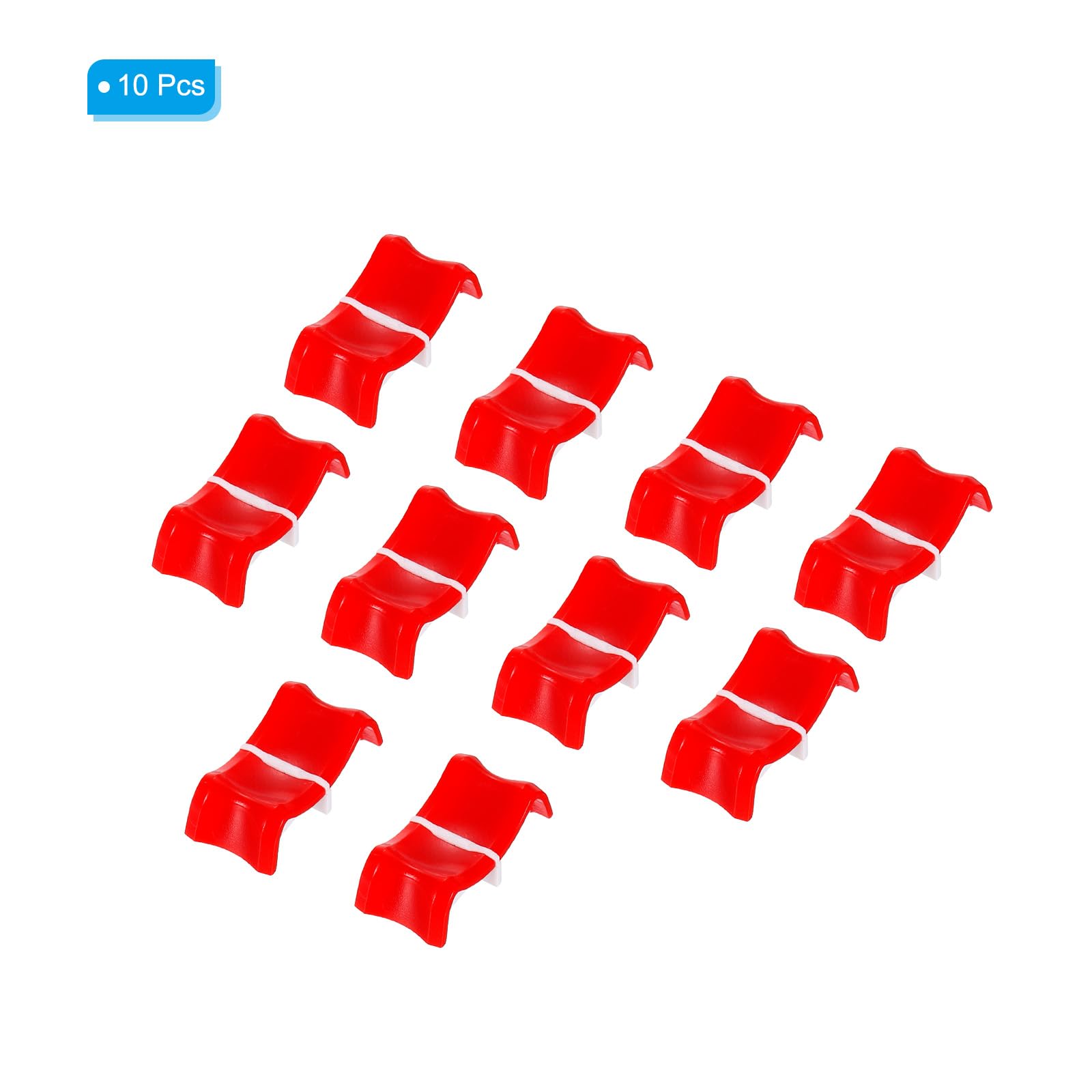 Patikil Console Mixer Slider Fader Knob Cap Touch Sensitive Slider Insert Shaft 27X13X10Mm Abs Red For Potentiometer Pack Of 10