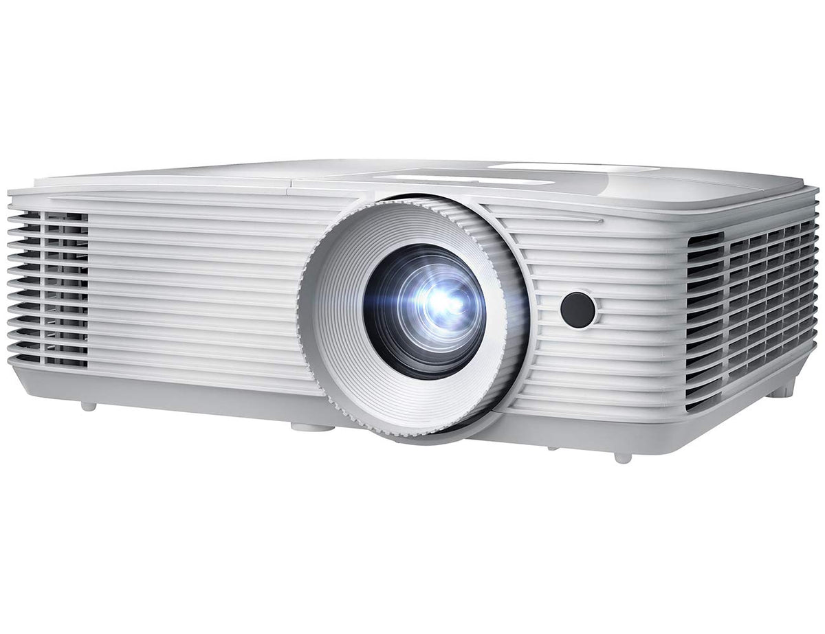 Optoma Eh412 1080P Hdr Dlp Professional Projector | Super Bright 4500 Lumens | Business Presentations, Classrooms, And Meeting Rooms | 15000 Hour Lamp Life | 4K Hdr Input | Speaker Built In , White