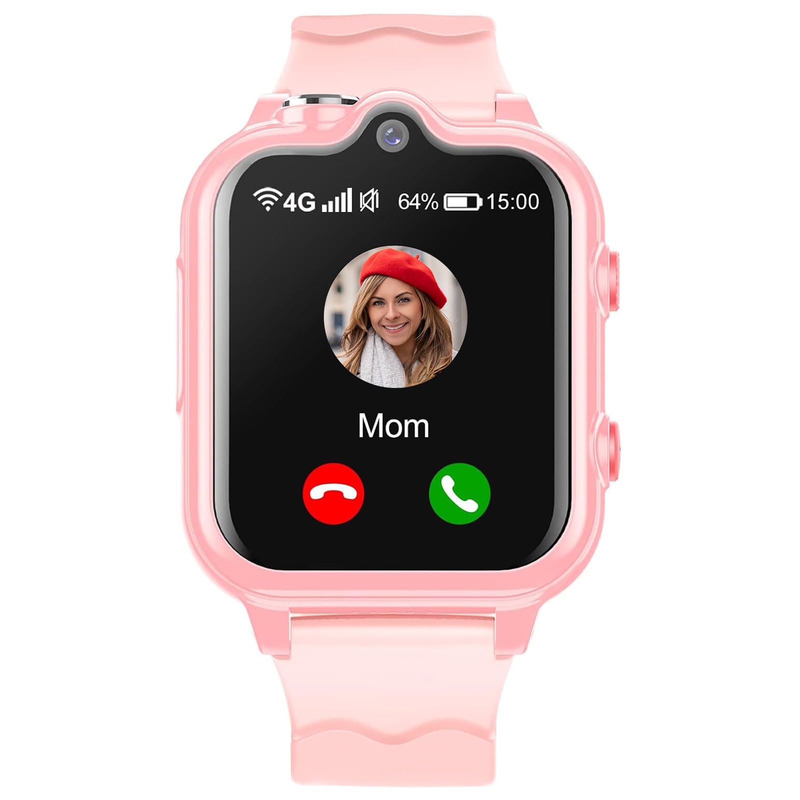 Ddioyiur Smart Watch For Kids, 4G Kids Gps Watch With Wifi, Sms, Call, Voice & Video Chat, Bluetooth, Audio Recording, Alarm, Pe