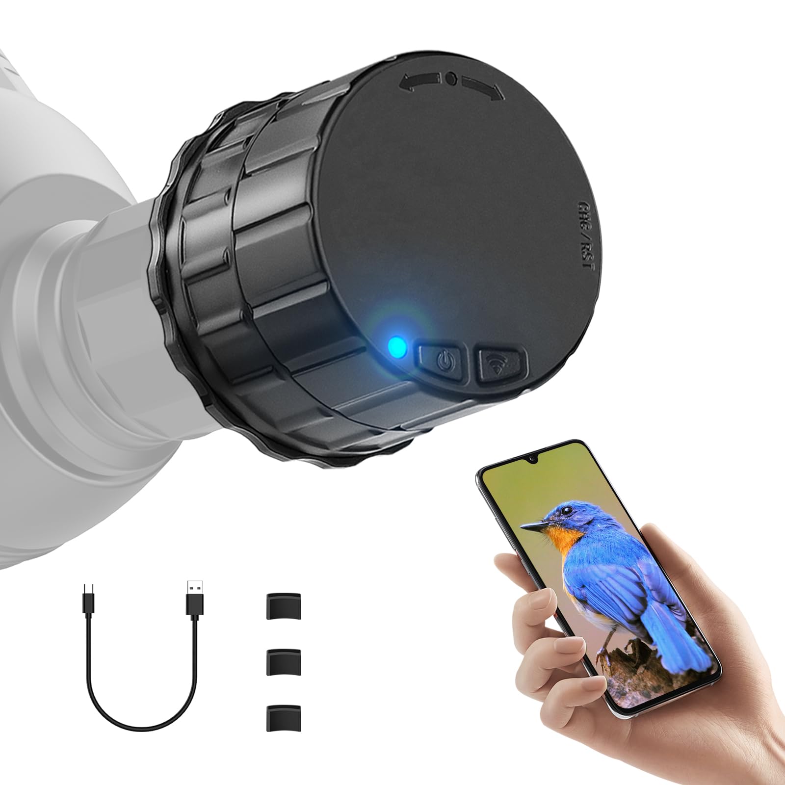 Wifi Wireless Digital Eyepiece For Telescope Hd 4 Megapixels Camera For 25Mm 50Mm Optical Telescope And Microscope, Easy Install