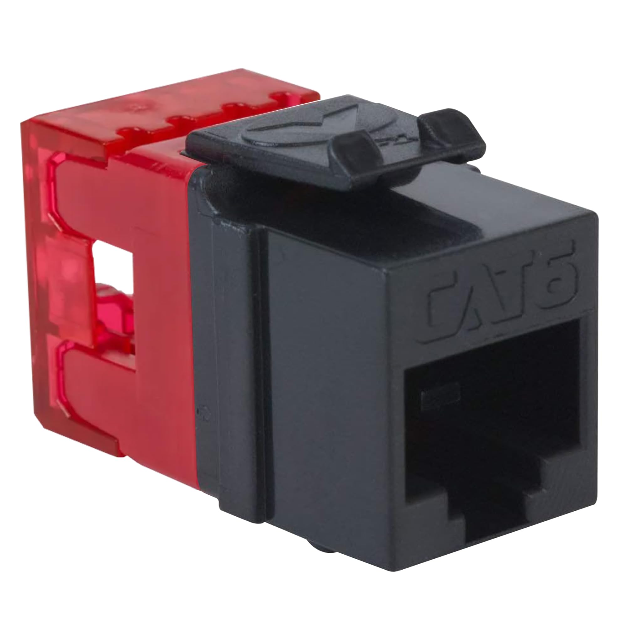 ICC CAT6 Keystone Jack with Slim Profile 180 Degree Punch Down, RJ45 U ...