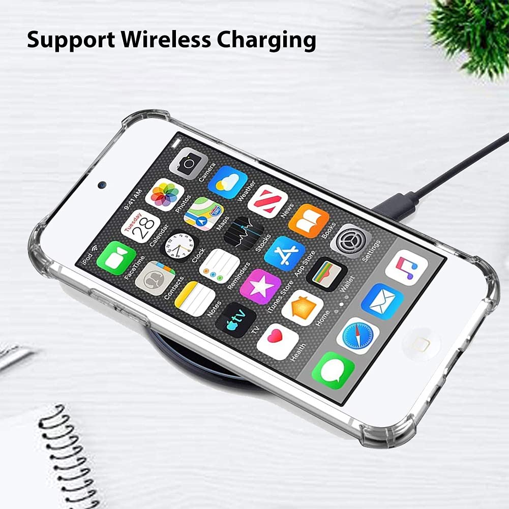 Ziye Compatible With Ipod Touch 7Th Generation Case,Ipod Touch 6 5 Case Clear,[Screen Protector] Shockproof Protective Case For