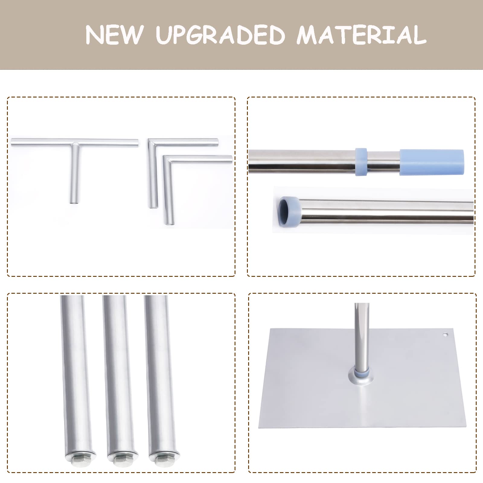 Wupyi Professional Backdrop Stand Pipe Kit,10Ft X 20Ft Heavy Duty Background Support System Curtain Frame Telescopic With Steel