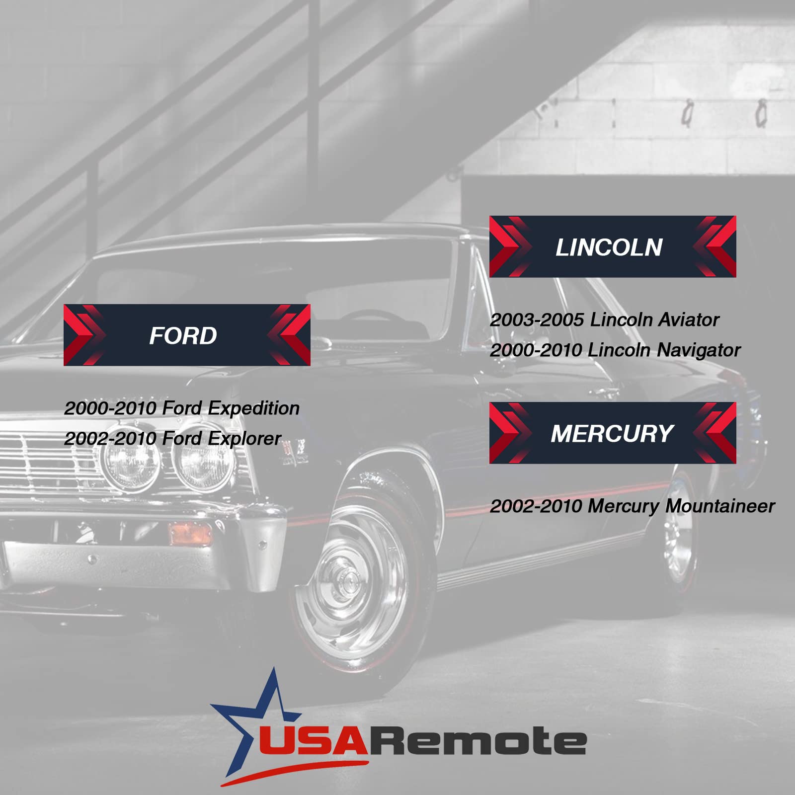 Key Fob Keyless Entry Remote Fits Ford Expedition Explorer / Lincoln Aviator Navigator / Mercury Mountaineer (Cwtwb1U322), Set O