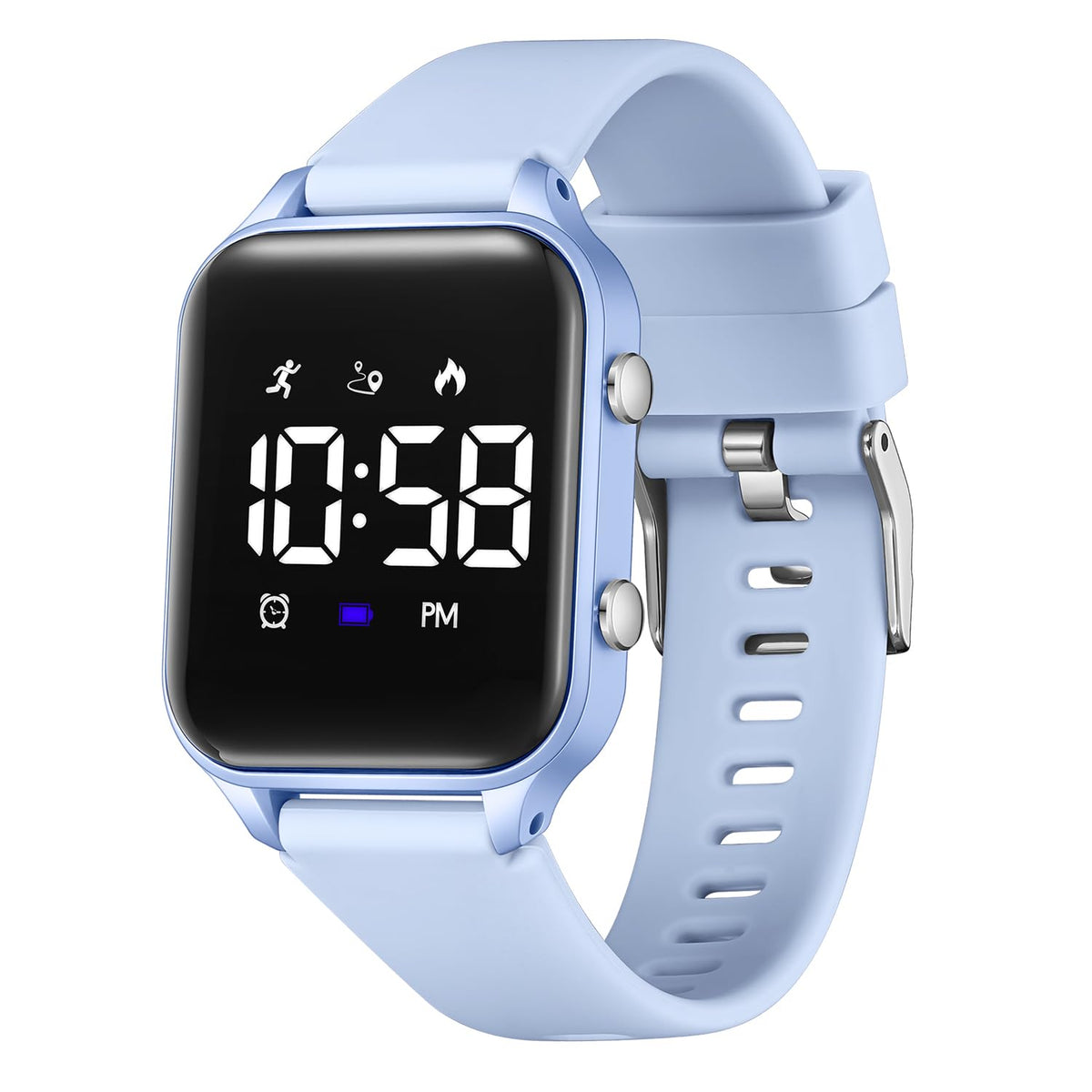 Timever Kids Digital Watches For Boys Girls, Sports Watch With Fitness Tracker, Pedometer, Alarm Clocks, Stopwatch, No App Neede