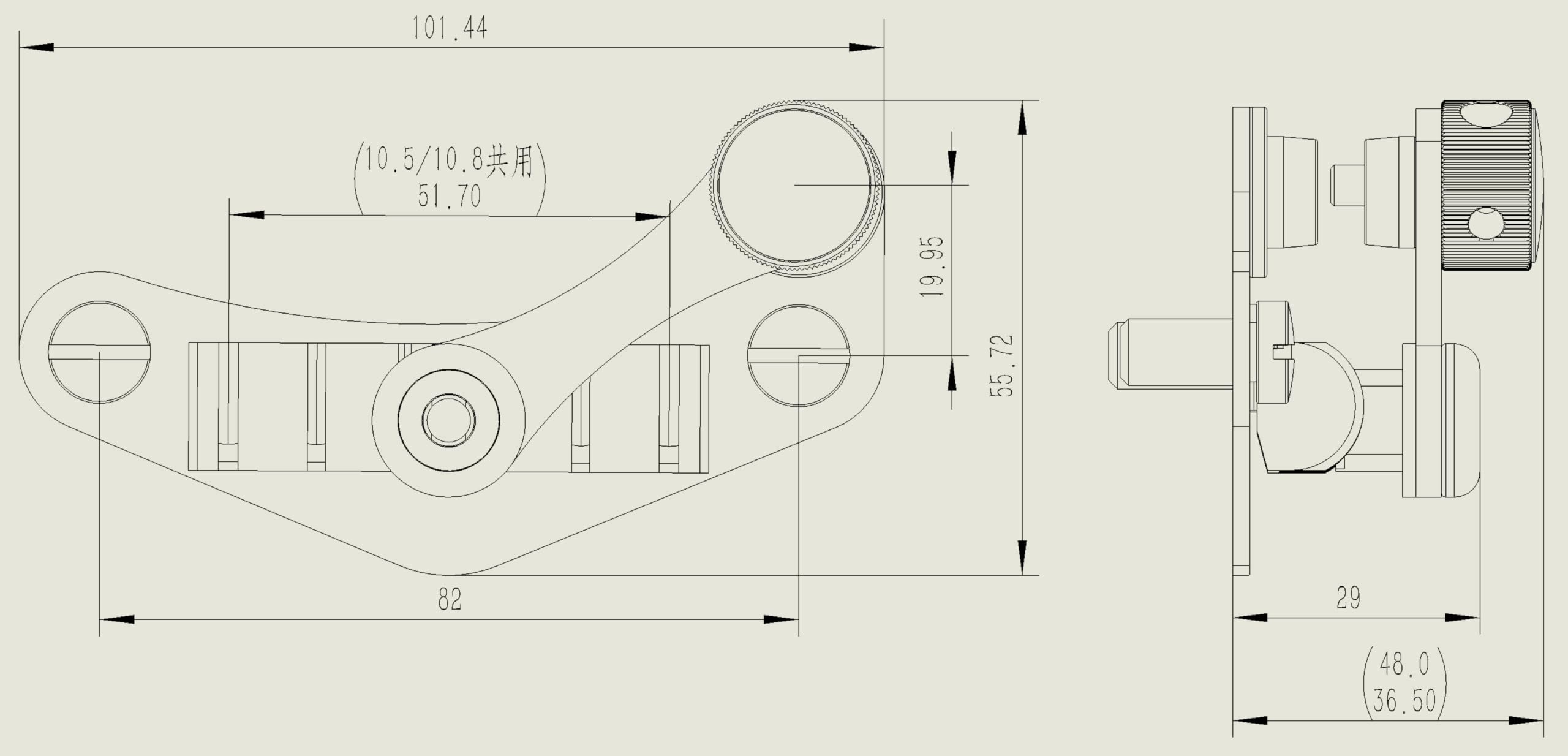 Guyker Tune O Matic Style Electric Guitar Bridge Stop Bar Tailpiece Tremolo Compatible With Lp Sg Guitars Tm85, Chrome