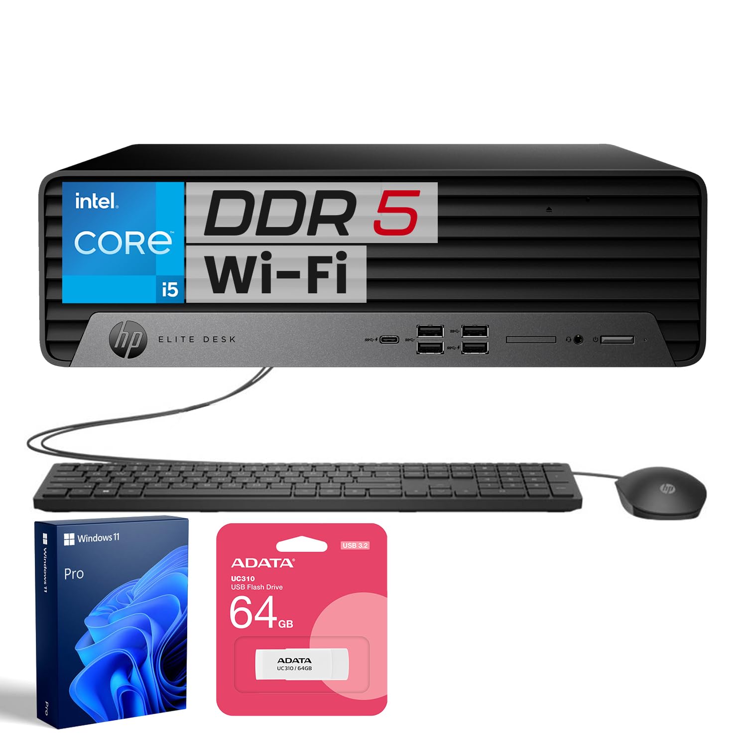 Hp Elite 600 Small Form Factor Business Desktop, 13Th Gen Intel 14-Core I5-13500, 16Gb Ddr5 Ram, 512Gb Ssd, Type-C, Hdmi, Dp, Wi