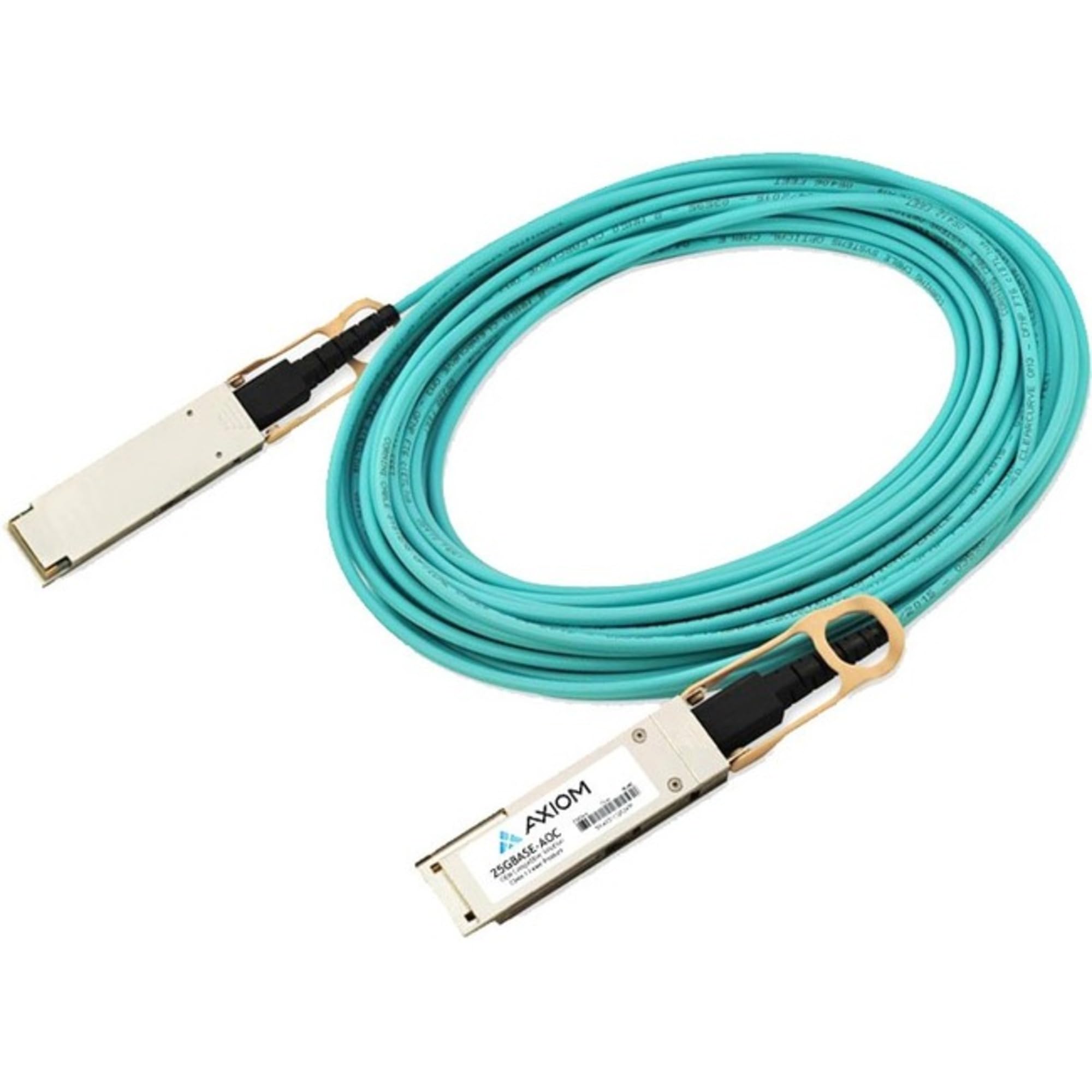 Axiom 25Gbase-Aoc Sfp28 Active Optical Cable Juniper Compatible 10M - Male Left