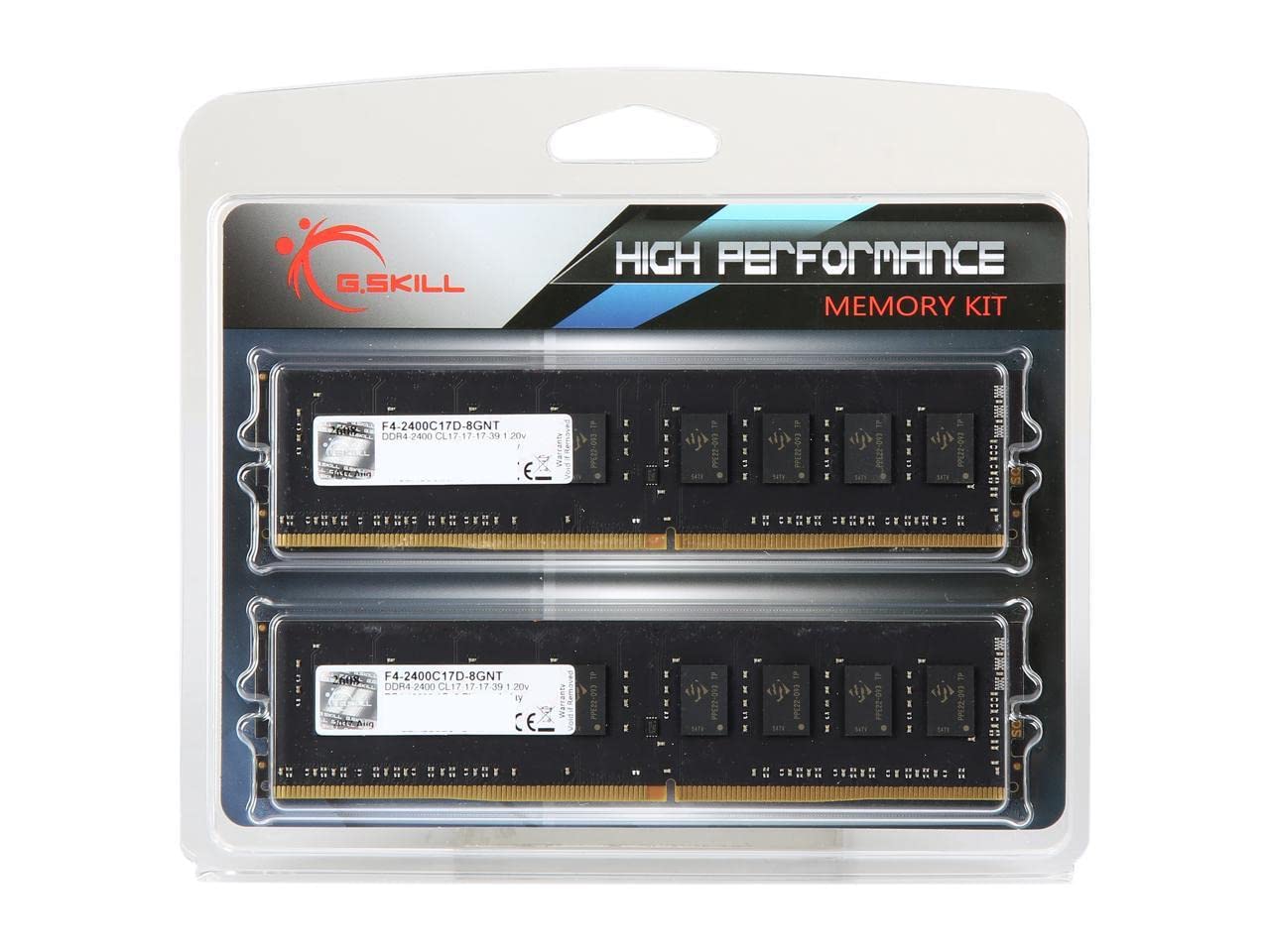 G.Skill F4 2400C17D 8Gnt Value 8Gb (2 X 4Gb) For Intel X299 / Z270/Z170/X99 Platform Desktop Memory