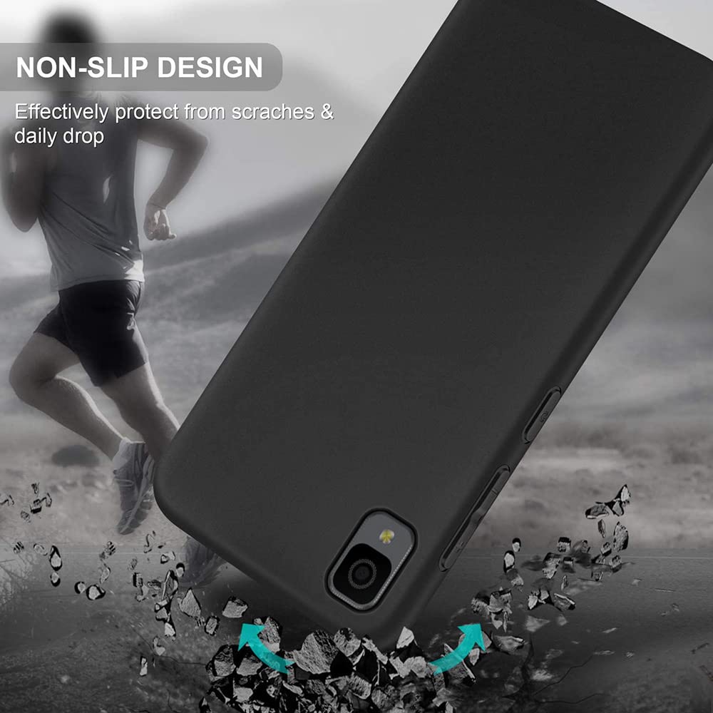 Yjrop For Tcl 30Z Case With Tempered Glass Screen Protector Slim Full Body Silicone Bumpers Anti Scratch Shockproof Protective P