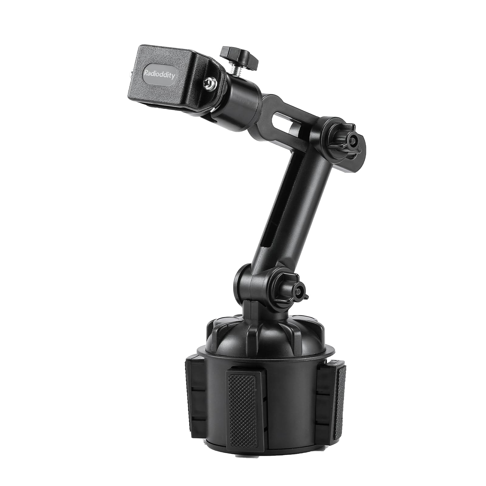 Radioddity RH1 Cup Holder Radio Mount, Adjustable Length and Height, Secure and Stable for Handheld Radio, Car Mobile Radio, Two