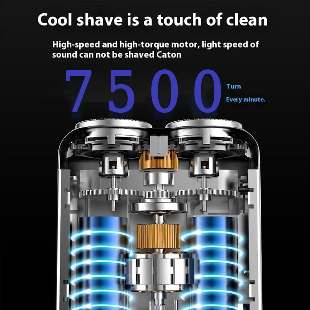 2025 New Model Mini Dual Head Electric Shaver, Electric Mini Portable Razor, Washable Double Head Razor, Pocket Size Washable El