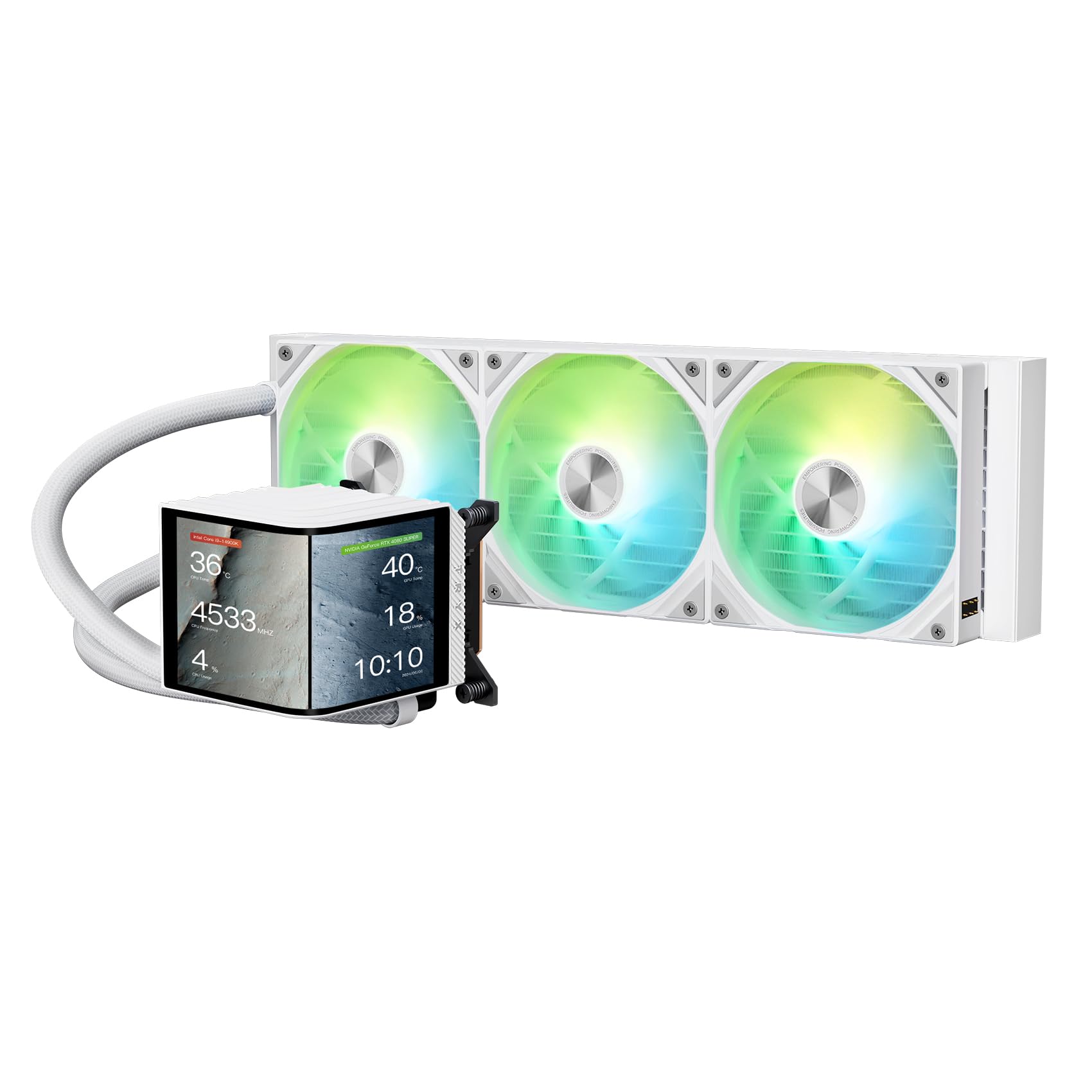 TRYX Fan LP360AAS3MG1W PANORAMA ARGB 360mm Liquid Cooler White Retail