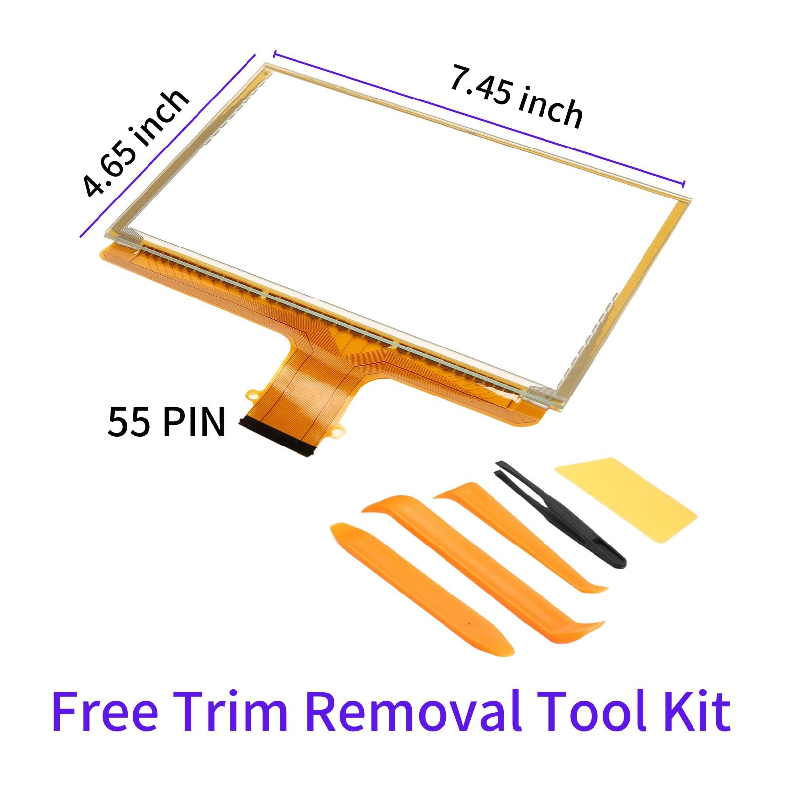 Kixfwpy 8    55Pin Touch Screen Digitizer Replacement For Gmc Mylink Navigation Radio Replace Dj080Pa 01A Fit For 2015 2018 Chev