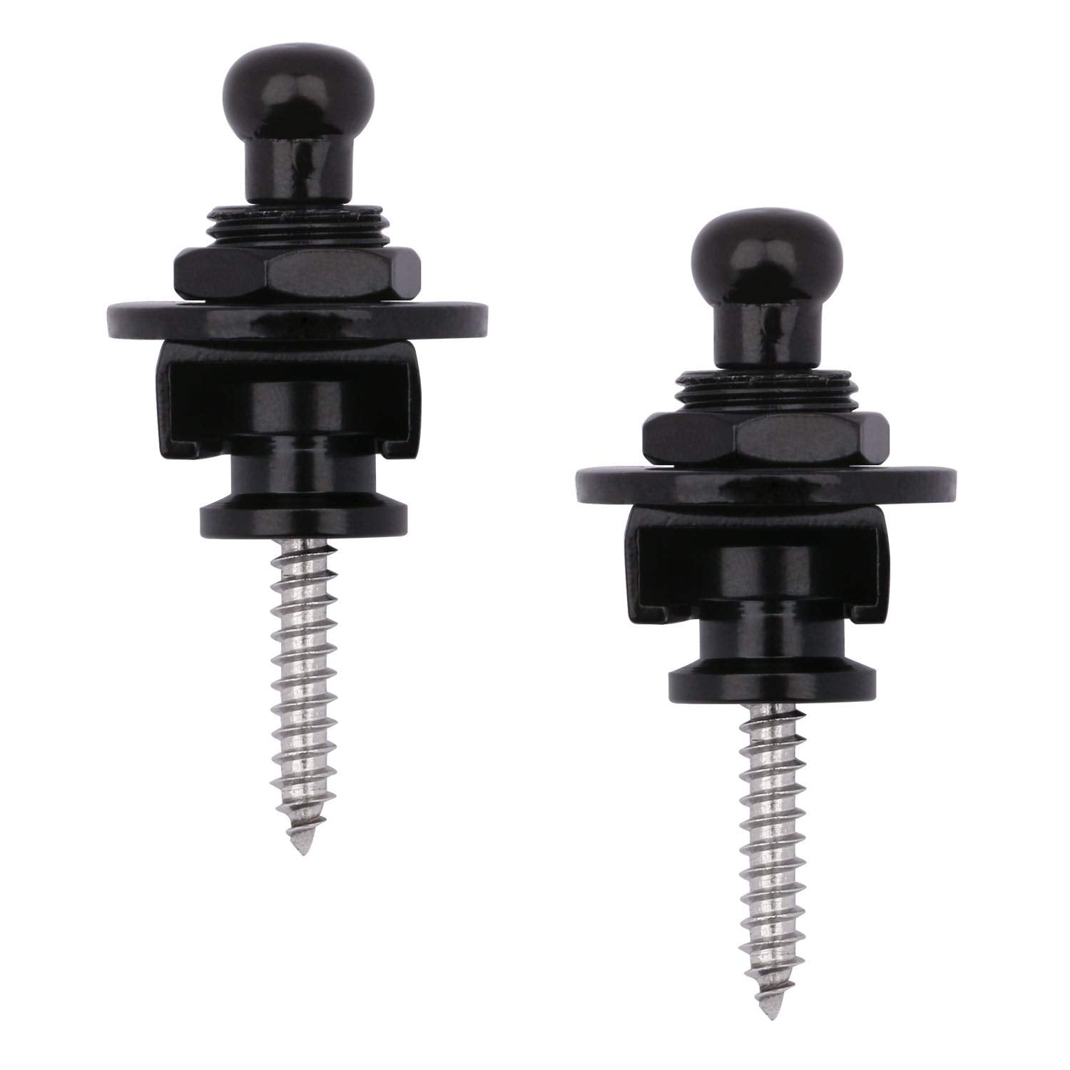 Guitar Strap Lock, Dreokee Heavy Duty Metal Guitar Security Straplocks Buttons Strap Retainer System Guitar Strap Lock Set For A