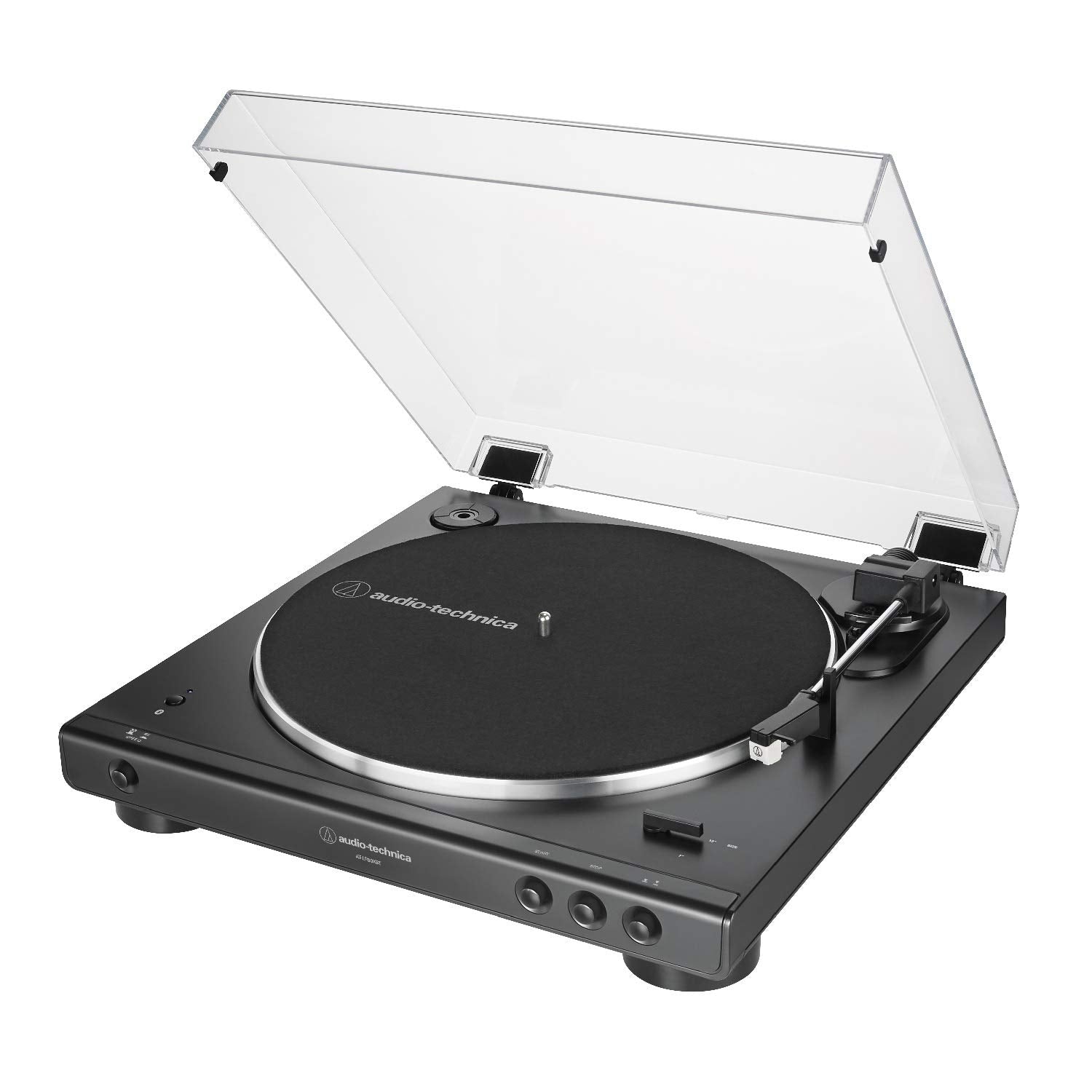 Audio Technica At Lp60Xbt Fully Automatic Bluetooth Belt Drive Stereo Turntable With Dust Cover, Die Cast Aluminum Platter Bundl