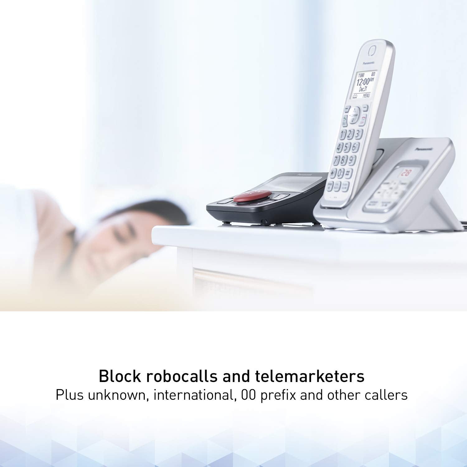 Panasonic Call Blocker For Landline Phones | Home Phone Auto Call Block Kx Tga710B