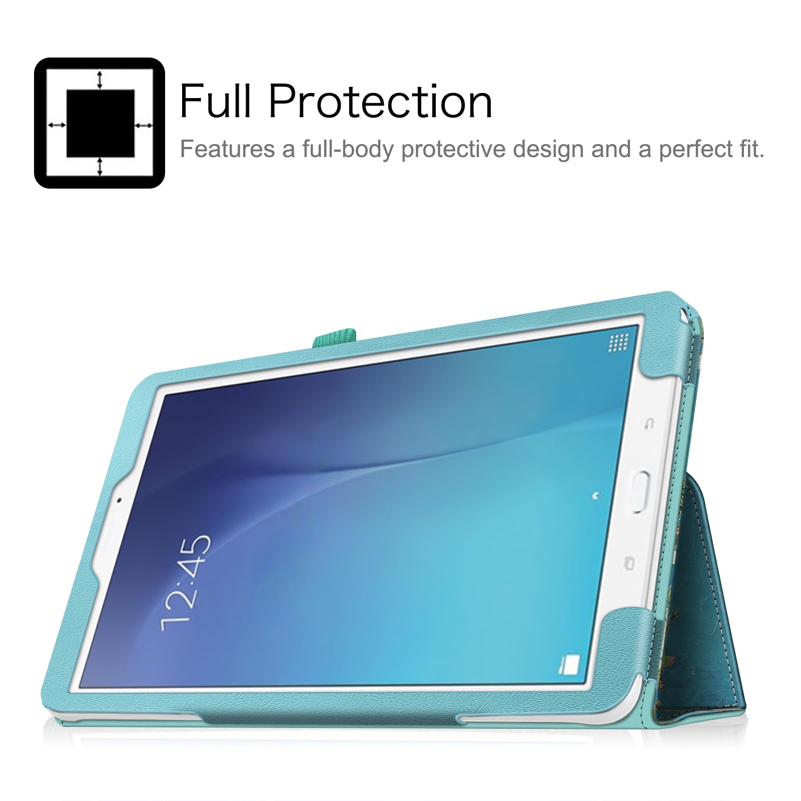 Fintie Folio Case For Samsung Galaxy Tab E 9.6 - Slim Fit Premium Vegan Leather Cover For Tab E/Tab E Nook 9.6-Inch Tablet (Sm-T